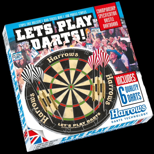 Przejdź do produktu Let's Play Darts Harrows tarcza sizalowa i lotki do darta