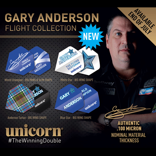 Przejdź do produktu Gary Anderson flight selector zestaw piórek do darta