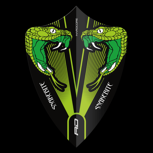 Przejdź do produktu Piórka dart Peter Wright Green Transparent Hardcore Freestyle Red Dragon