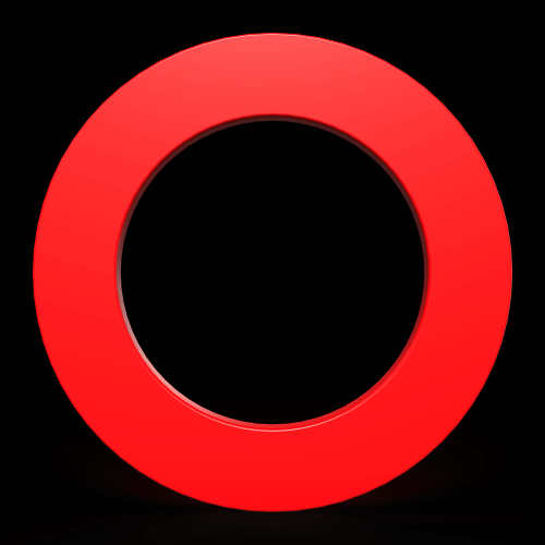 Przejdź do produktu Bull's Plain PU czerwony Ring na tarczę dart