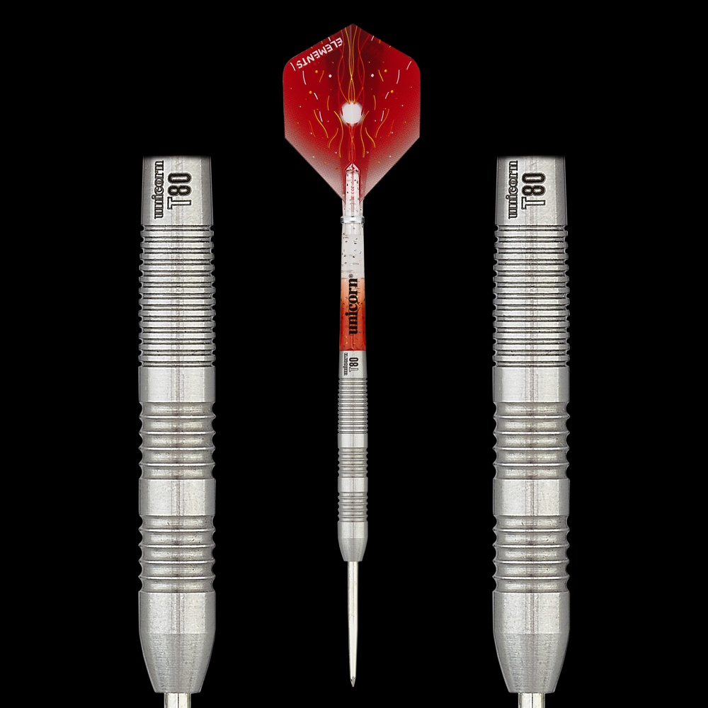 Unicorn Unisex's Chris Dobey Maestro 90% Tungsten-Jeffrey De Zwaan Steel Tip Darts, Silver, 25g