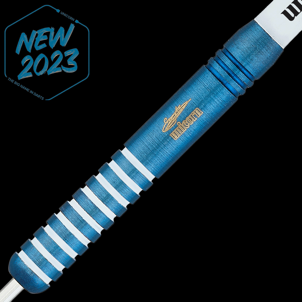 RUTHLESS Blue Falcon Professionele Tungsten Steeltip dartset in 23 g en 25 g, met flights en steelschachten (23 g